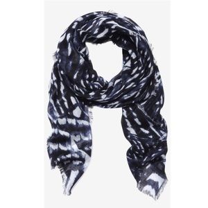 Express Zebra Print Square Scarf